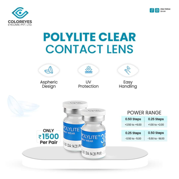 Polylite Clear Contact Lens