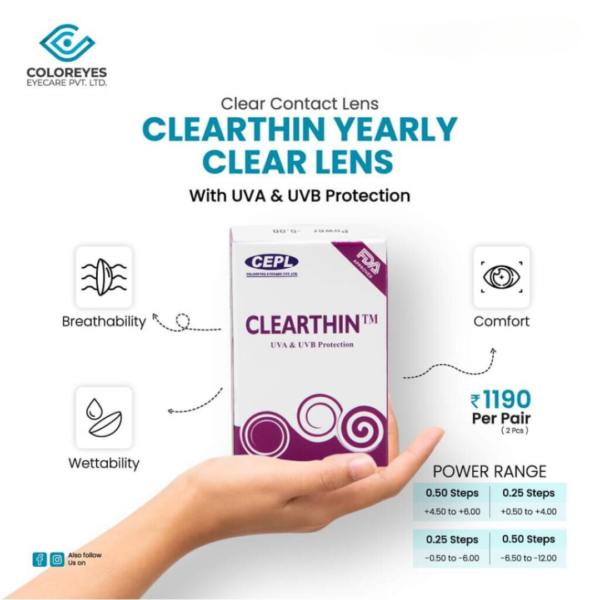 Clearthin Yearly Clear Lens